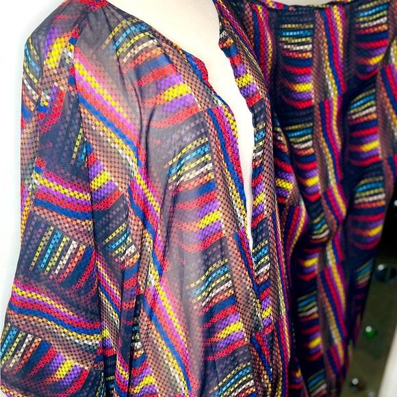 Oversized Kimono Multi-color Print - Picture 2 of 8